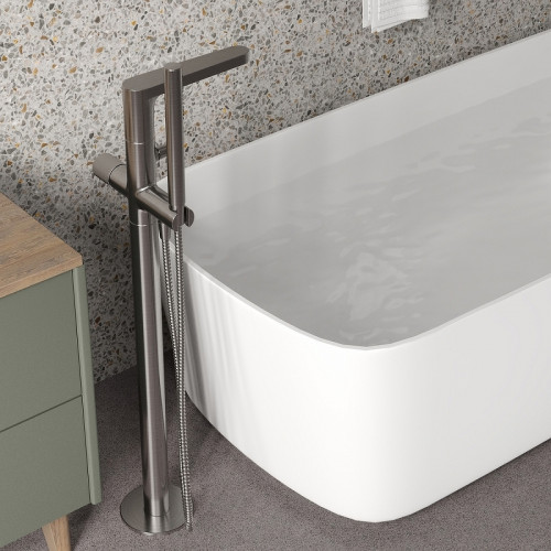 Смеситель для ванны WasserKRAFT Tauber 6421 никель