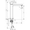 Смеситель для раковины Hansgrohe Metris S 31023000