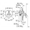 Смеситель для ванны Grohe BauFlow 29113000