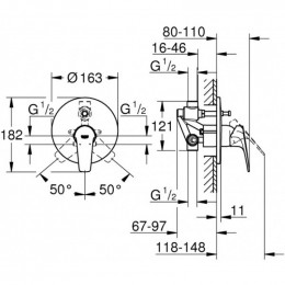 Смеситель для ванны Grohe BauFlow 29113000