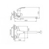 Смеситель для ванны Frap F22021