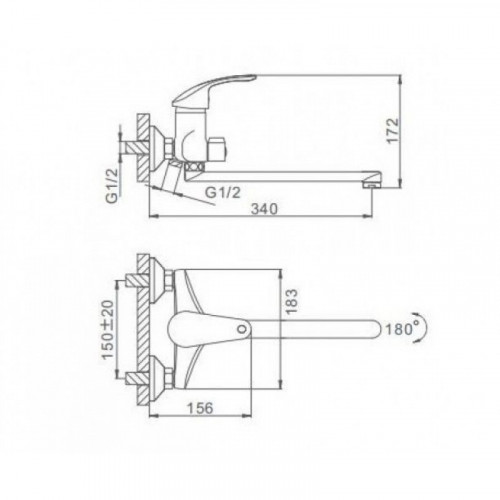 Смеситель для ванны Frap F22021