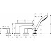 Смеситель Hansgrohe Talis E 71748670 для ванны, черный матовый