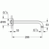 Комплектующая Grohe Душевой кронштейн Rainshower 28576