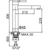 Смеситель для раковины Ledeme L1152-2 белый/хром