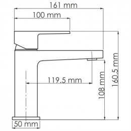 WasserKRAFT Abens 2003 Смеситель для раковины