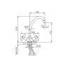 Смеситель для кухни Frap F4012-2 хром