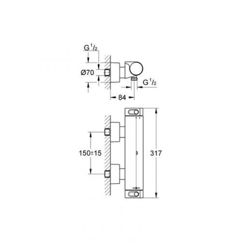 Смеситель с термостатом Grohe Grohtherm 2000 34169001