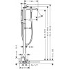 Смеситель для ванны Hansgrohe Vivenis 75445670 напольный