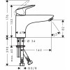 Смеситель для ванны Hansgrohe Monotrou Logis 71311000