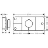 Смеситель для душа Hansgrohe Axor One 45713340 с термостатом черный хром