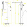 Смеситель для ванны с душем Bravat Phillis F656101C-B3-ENG