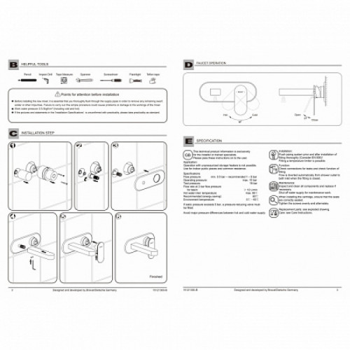 Смеситель для ванны Bravat Gina P69182C-ENG