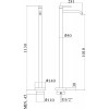 Смеситель для раковины Paffoni Light LIG031NO Черный матовый