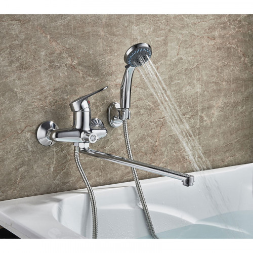 Смеситель для ванны Ledeme L2204 хром