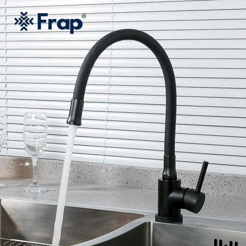 Смеситель для кухни Frap F40994-6 черный матовый