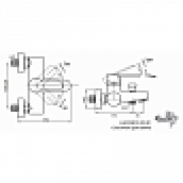 Смеситель для ванны Cezares LACONICO-C-VD-01 хром
