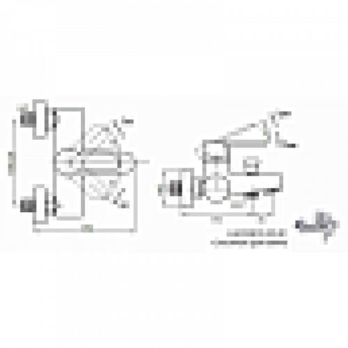 Смеситель для ванны Cezares LACONICO-C-VD-01 хром