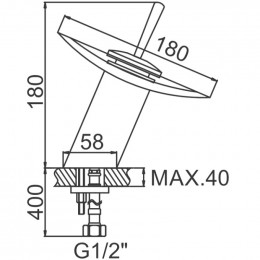 Смеситель для раковины Ledeme L1055-2 хром