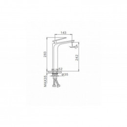 Смеситель для раковины Frap F1057-2 черный/хром