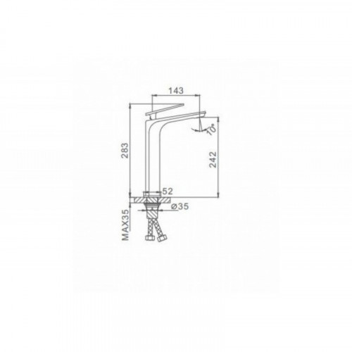Смеситель для раковины Frap F1057-2 черный/хром