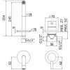 Смеситель для раковины Paffoni Light, черный матовый LIG007NO70