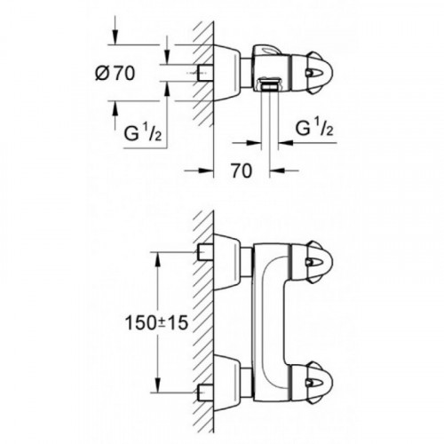 Смеситель для душа Grohe Talia 26661000