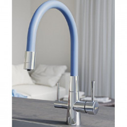 Смеситель Lemark Comfort LM3075C-SkyBlue для кухни с подключением к фильтру с питьевой водой