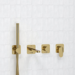 Комплект для ванны WasserKRAFT A2151.277.279.280.197.281 золото
