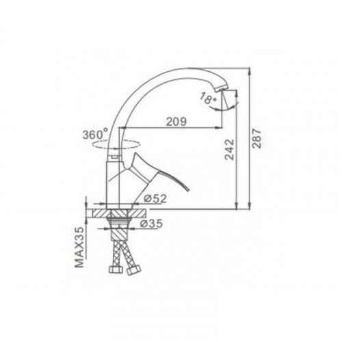 Смеситель для кухни Frap F4101-12 белый