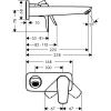 Смеситель для раковины Hansgrohe Talis E 71734000 настенный, внешняя часть