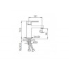 Смеситель для раковины Frap F1073 хром