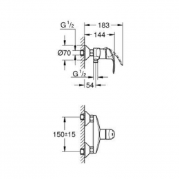 Смеситель для душа Grohe Eurosmart 33555002