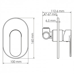 WasserKRAFT Mindel 8551 Смеситель для душа