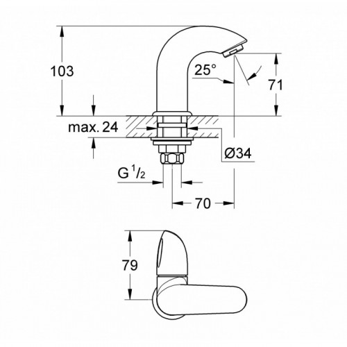 Кран для раковины Grohe Aria 20145000