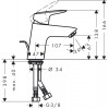 Комплект смесителей Hansgrohe Logis 71400000+71070000