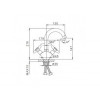 Смеситель для раковины Frap F13731-B хром