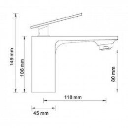 Смеситель WasserKRAFT Alme 1503 для раковины