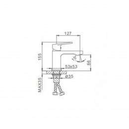 Смеситель для раковины Frap F1046 хром