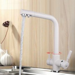 Смеситель для кухни Frap F4352-8 белый