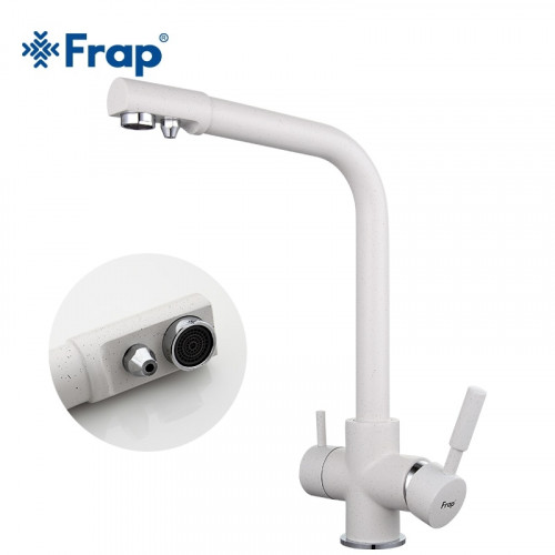 Смеситель для кухни Frap F4352-8 белый