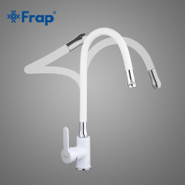 Смеситель для кухни Frap F4041 белый/хром
