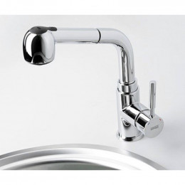 Смеситель WasserKRAFT MAIN 4166 для кухни с выдвижным изливом, хром