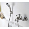 Смеситель WasserKRAFT WERN 4201 для ванны и душа с коротким изливом, матовый хром