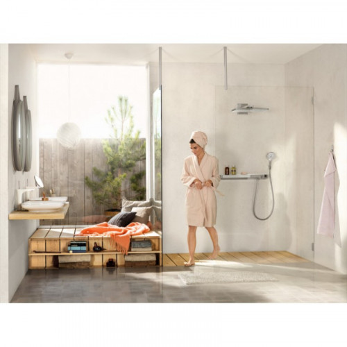 Смеситель для душа Hansgrohe ShowerTablet Select 700 термостатический, белый/хром (13184400)