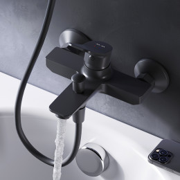 Смеситель для ванны Am.Pm X-Joy F85A10022 черный