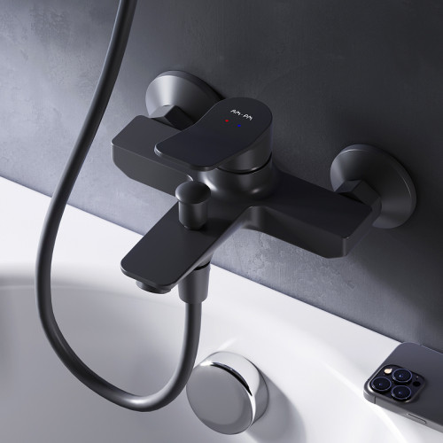 Смеситель для ванны Am.Pm X-Joy F85A10022 черный