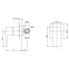 Смеситель для душа Cezares Unika UNIKA-DIM-02 бронза