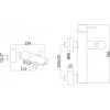 Смеситель для ванны Paffoni Light LIG022BO Белый
