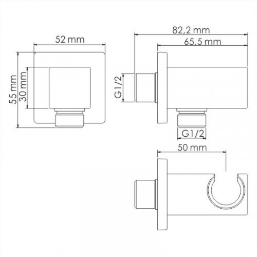 WasserKRAFT A125 Подключение шланга 9062552